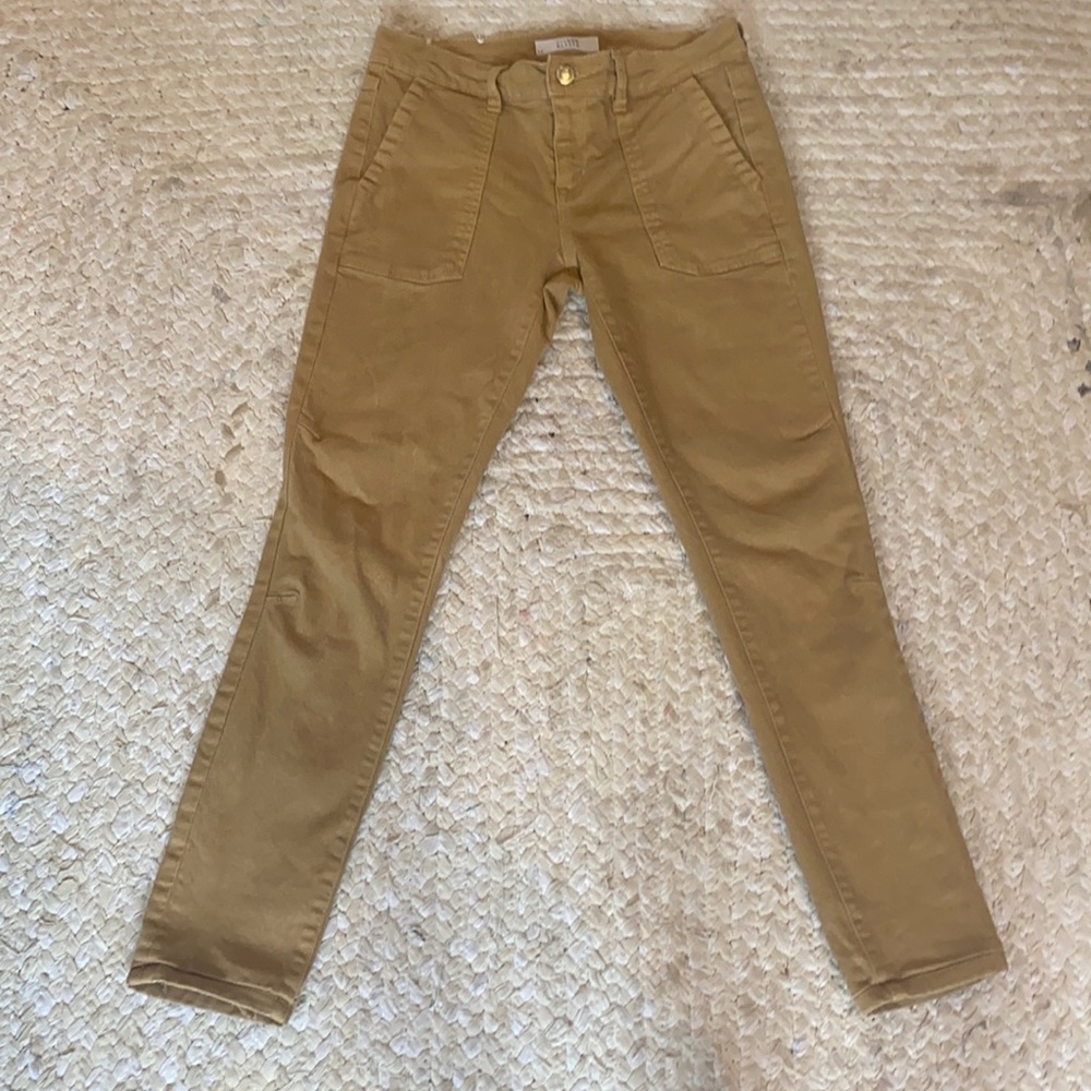 Khaki utility jeans